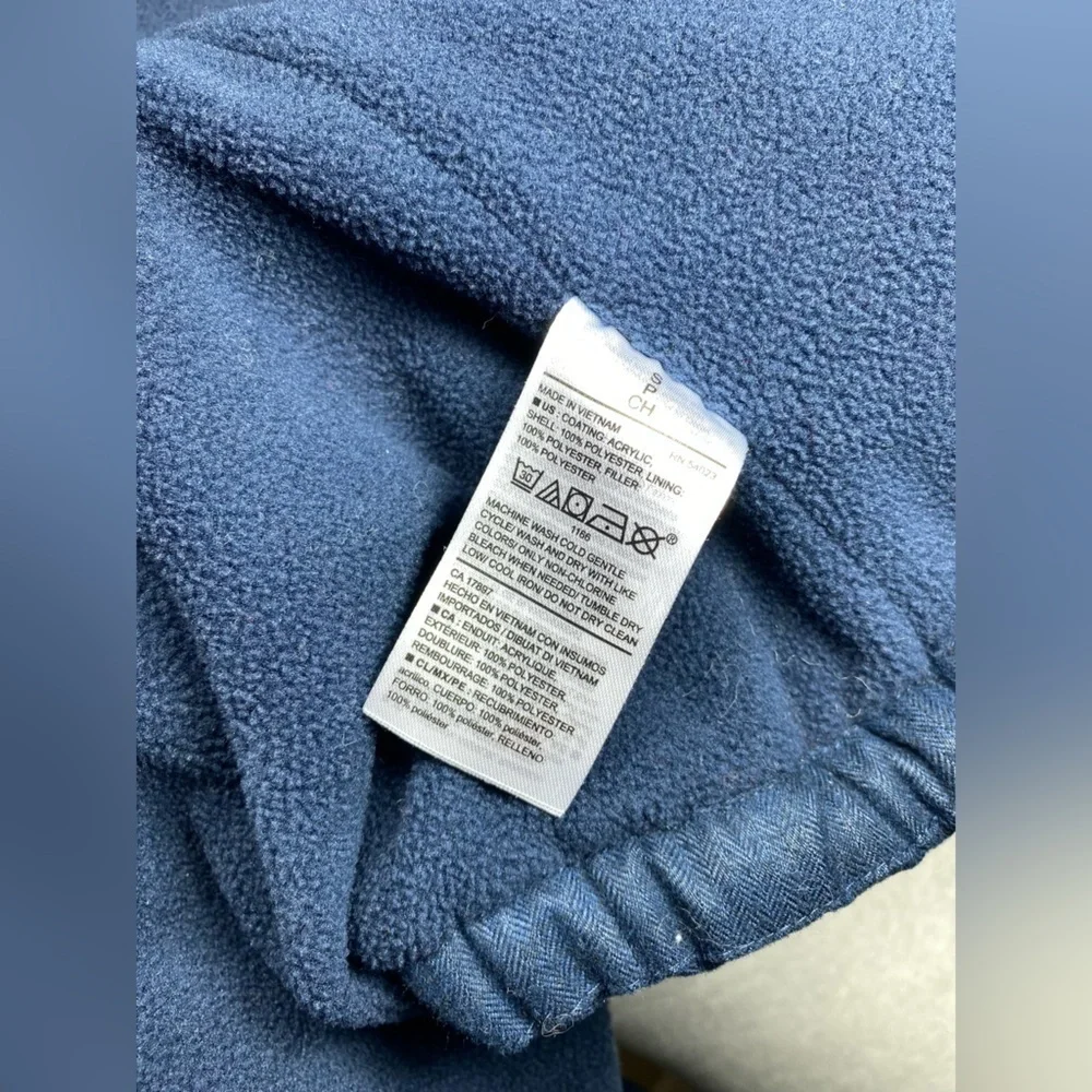 Small Old Navy Heavy Blue Zip Up Vest w/ Pockets - Picture 9 of 9